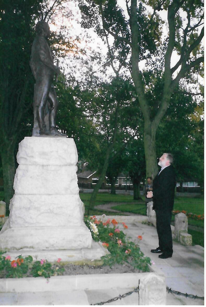 2004 Laying of Wreath at Statue of Timothy Hackworth at Shildon